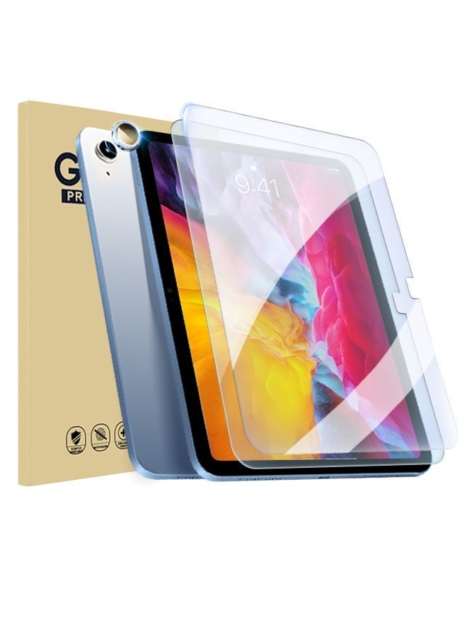2PCS Screen Protector for iPad A16 11th Gen (11-inch) 2025 / iPad 10th Gen (10.9-inch) 2022 – Tempered Glass Film for iPad A3354, A3355, A3356, A2696, A2757, A2777 with 1 Camera Lens Protector - Image 1