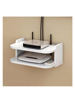 DUKASOU Floating Wall Shelf Hanging Storage Organizer for Bedroom Living Room Kitchen  - Image 1
