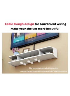 DUKASOU Floating Wall Shelf Hanging Storage Organizer for Bedroom Living Room Kitchen  - Image 3