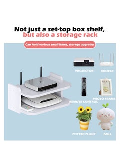 DUKASOU Floating Wall Shelf Hanging Storage Organizer for Bedroom Living Room Kitchen  - Image 4