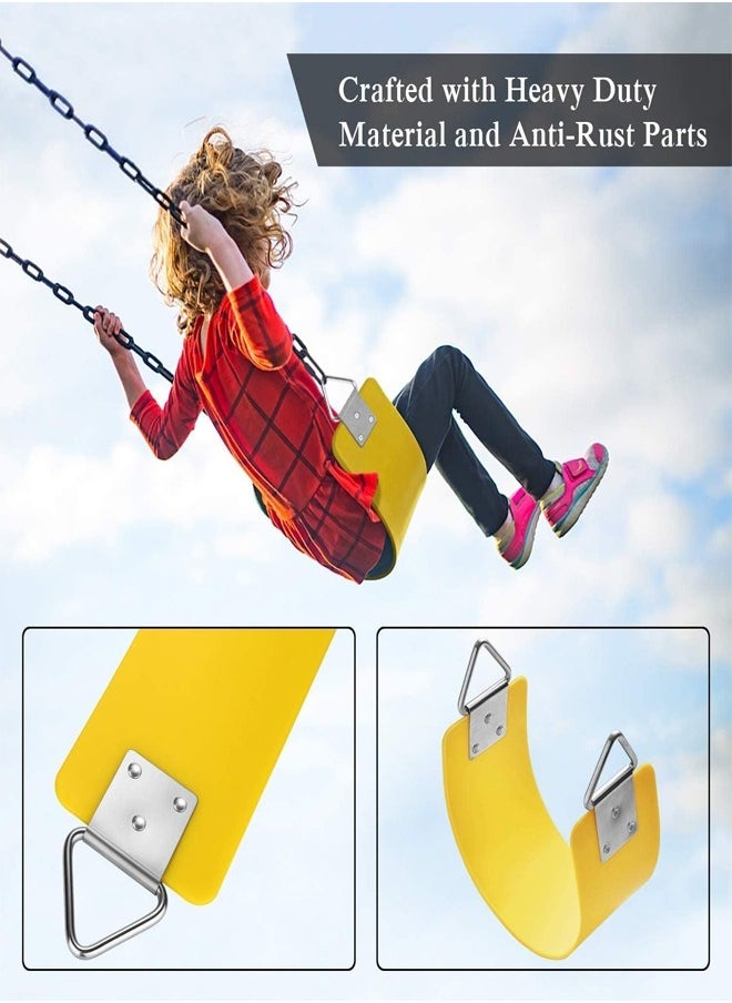 Heavy Duty Wall Swing with Swing Seat, Plastic Covered Chain and Snap Hooks for Outdoor - pzsku/Z3A9F344F559403F03052Z/45/_/1719839194/5a7dc534-27e9-4787-bd12-1f54e227911a