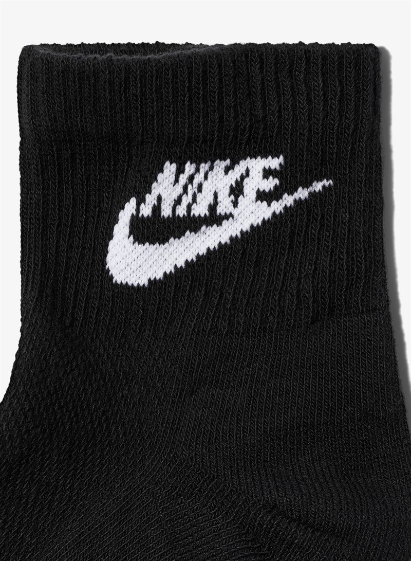 Nike 3-Pack Everyday Elevated Ankle Futura Socks - Image 3