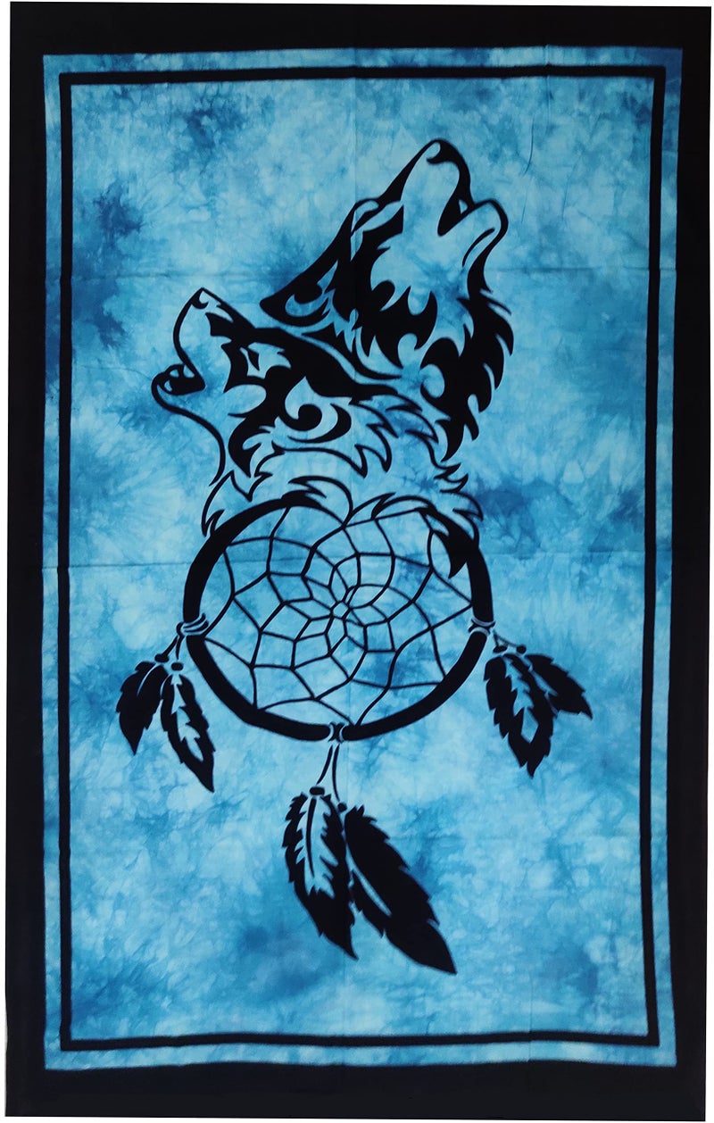 Purpledip Cotton Wall Poster Werewolf Dreamcatcher: Spiritual Hanging Unframed Sheet (20080) - Image 4