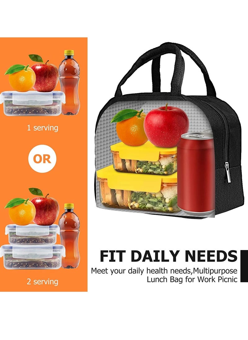 Mi VAZA - Insulated Lunch Bag - Large Capacity Polyester Handbag - Leakproof Cooler Bag - Reusable Lunch Box for Student, Men, Women, Outdoor, Office, Picnic - Image 1