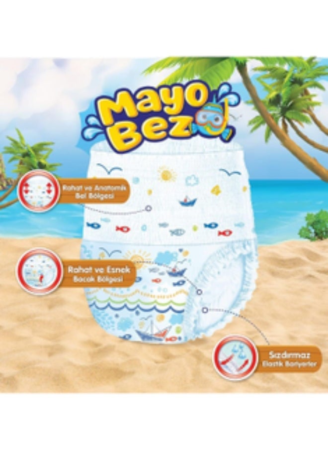 Molfix Waterproof baby swim diapers _ Ergonomic anatomical design prevents leakage and ensures complete freedom of movement in the water, worry-free summer fun! _ Baby diapers  - Image 2