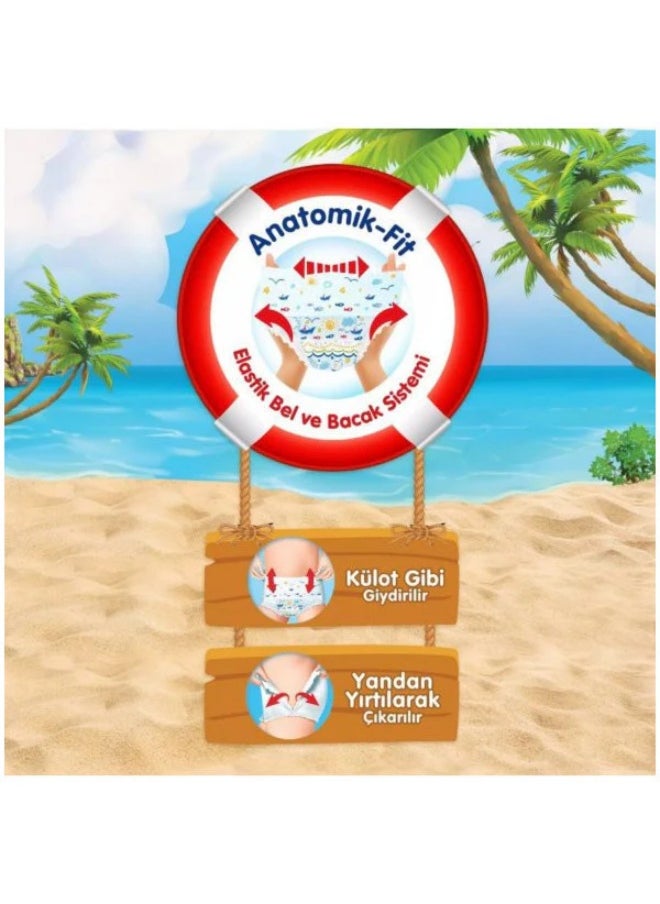 Molfix Waterproof baby swim diapers _ Ergonomic anatomical design prevents leakage and ensures complete freedom of movement in the water, worry-free summer fun! _ Baby diapers  - Image 3