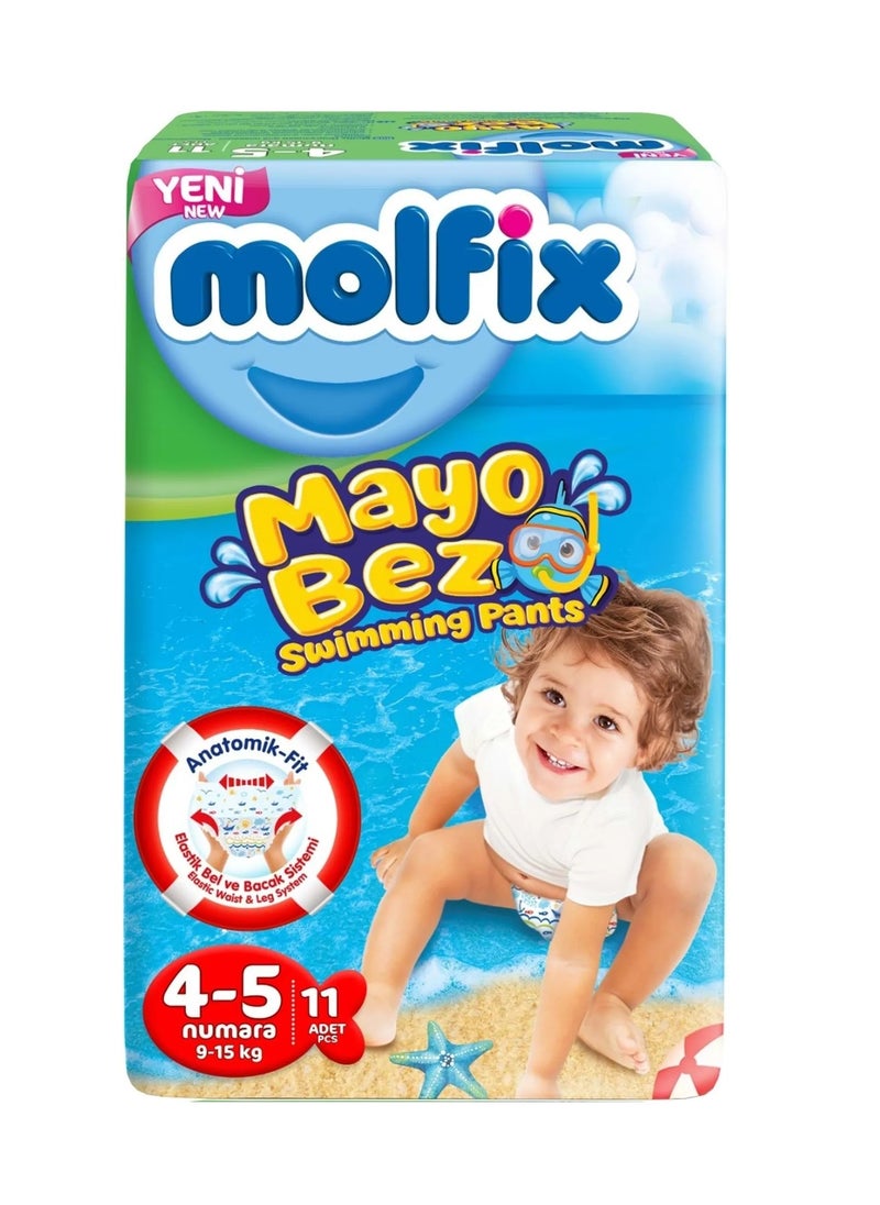 Molfix Waterproof baby swim diapers _ Ergonomic anatomical design prevents leakage and ensures complete freedom of movement in the water, worry-free summer fun! _ Baby diapers  - Image 1
