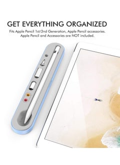 KASTWAVE Portable Pen Pouch for Apple Pencil 2nd Generation and 1st Generation Magnetic Nib Holder Compact Accessory Organizer Capacitive Nib Sleeve Pen Case (Blue)  - Image 2