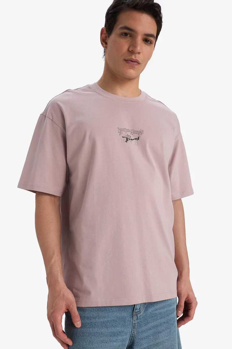 ديفاكتو Cotton Rick and Morty Boxy Fit Relax Fit T-Shirt