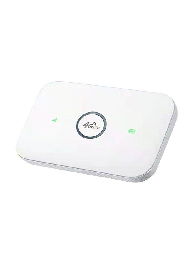 عام جهاز توجيه 4G لاسلكي باللون الأبيض، مصنوع من مادة ABS، مودم لاسلكي مع واي فاي، يدعم بطاقة SIM، محمول ويعمل كنقطة اتصال ساخنة بثمانية مستخدمين واي فاي. - Image 1