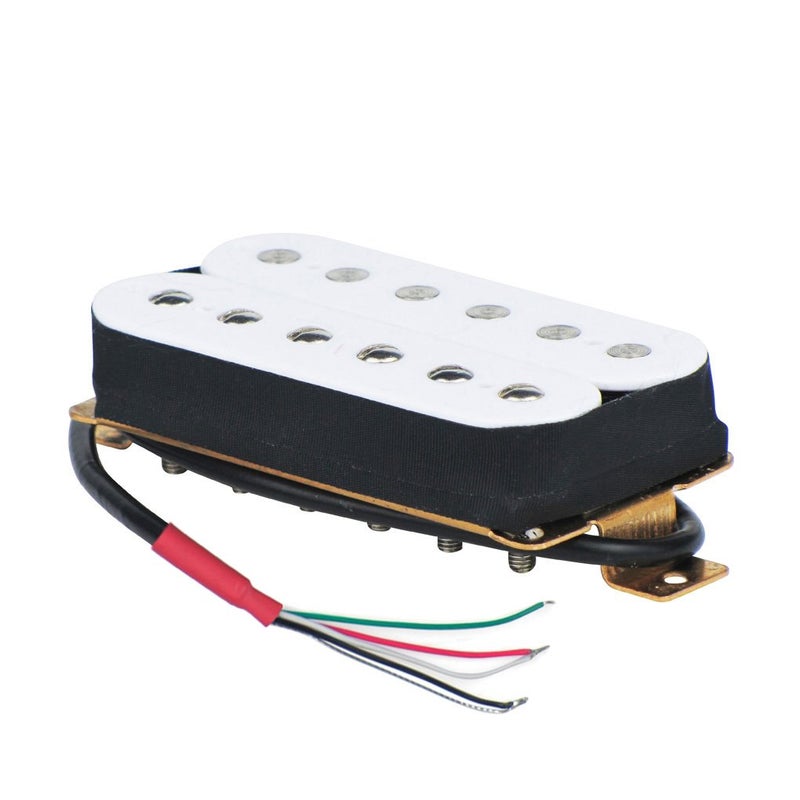 FLEOR Electric Guitar Humbucker Pickups Ceramic Double Coil Guitar Bridge Pickup & Neck Pickups Set-White - Image 3