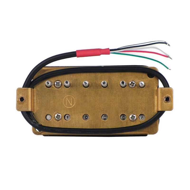 FLEOR Electric Guitar Humbucker Pickups Ceramic Double Coil Guitar Bridge Pickup & Neck Pickups Set-White - Image 4