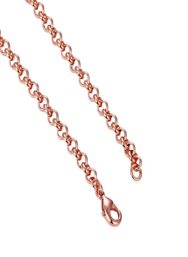 Ervio Pure Copper Chain for Men Women Boys Girls | Stylish Copper Necklace for Casual Office Street Style | Lightweight Unisex Metal Chain Jewelry | Fashion Neckchain for Men & Women - Image 5