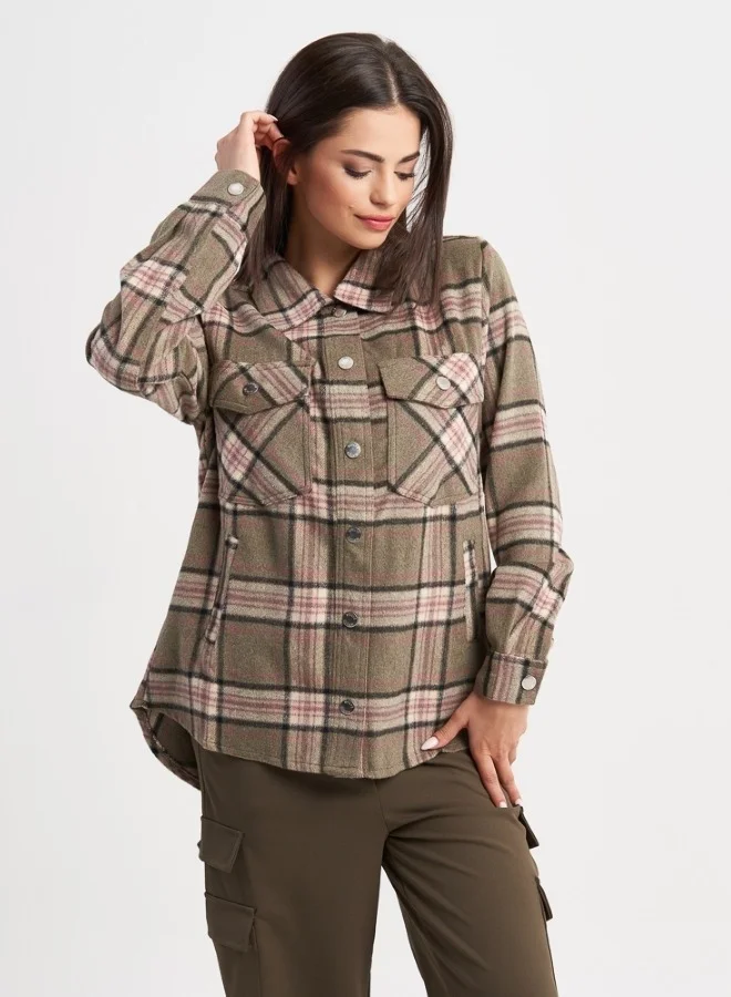 هايليز Hailys Women's Blouse, Khaki
