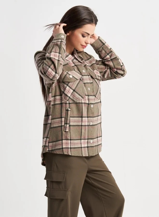 هايليز Hailys Women's Blouse, Khaki