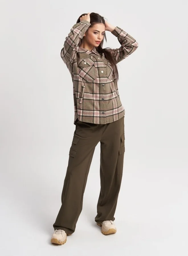 هايليز Hailys Women's Blouse, Khaki