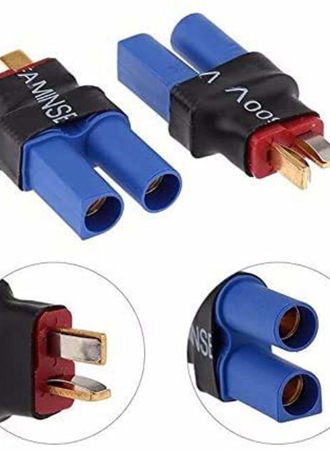 FLY RC 5Packs Deans T Plug Male Connector to EC5 Female No Wire Adapter for RC Lipo Battery - Image 3