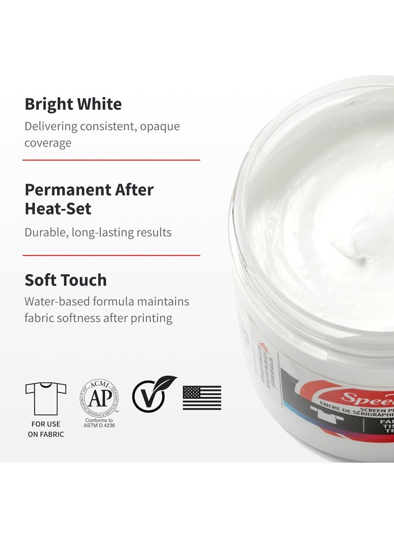 سبيد بول حبر طباعة الشاشة القماشية سبيدبول لون ابيض 236.2 مل - Image 2