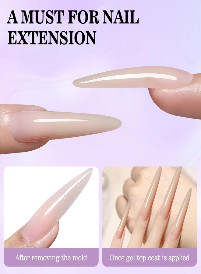 Plman 240 PCS Sandwich Nail Dual Forms, 14 Sizes Nail Tips for Builder Gel, Dual Forms for Polygel, Nail Extension for Beginner & Professional, Create Salon Quality Nail Art at Home (Almond-shaped) - Image 4