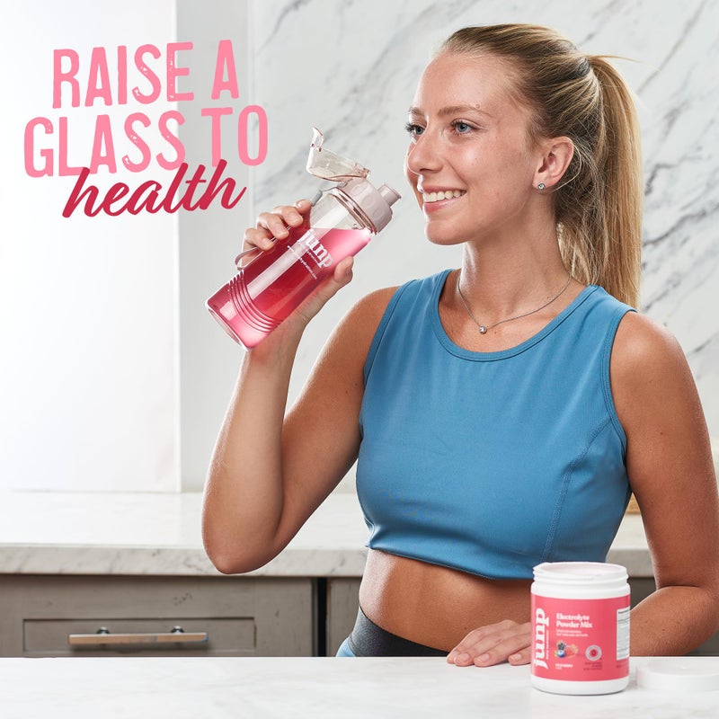 JUNP مسحوق الإلكتروليتات من جونب، خالٍ من السكر والكربوهيدرات، بنكهة التوت البري، مزيج مشروب كيتو إلكتروليتات - مسحوق ترطيب البوتاسيوم والملح، مسحوق إلكتروليتات خالي من السعرات الحرارية والسكر، 90 حصة - Image 5