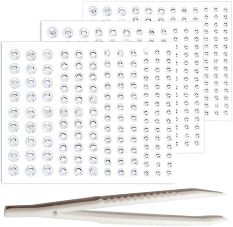 جواهر الوجه/الشعر ذاتية اللصق 423 قطعة من جواهر اللامع، جواهر العين، الماس، كريستالات، جواهر الشعر، ملحقات الحفلات والمهرجانات، جواهر الأظافر