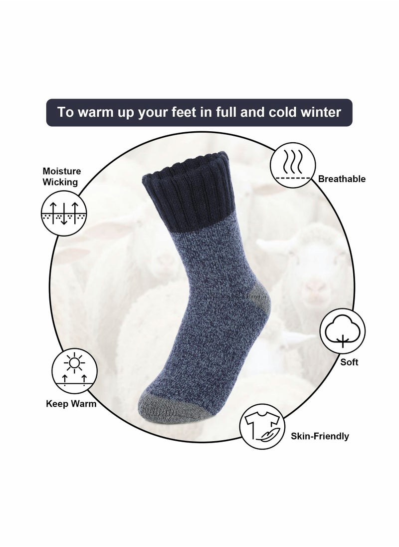 Generic - Cozy Women's Wool Socks for Winter, Soft and Comfortable Casual Crew Design - Image 1