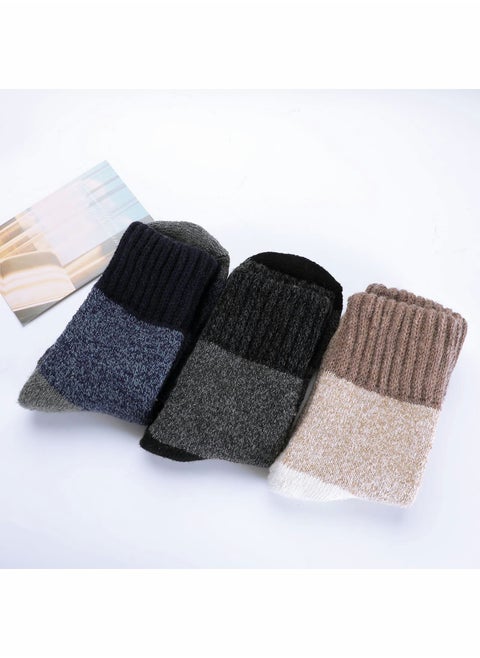 Cozy Women's Wool Socks for Winter, Soft and Comfortable Casual Crew Design