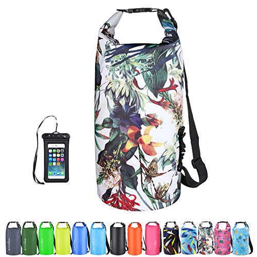 OMGear Waterproof Dry Bag Backpack Waterproof Phone Pouch 40L/30L/20L/10L/5L Floating Dry Sack For Kayaking Boating Sailing Canoeing Rafting Hiking Camping Outdoors Activities (camouflage1, 20L) - Image 1