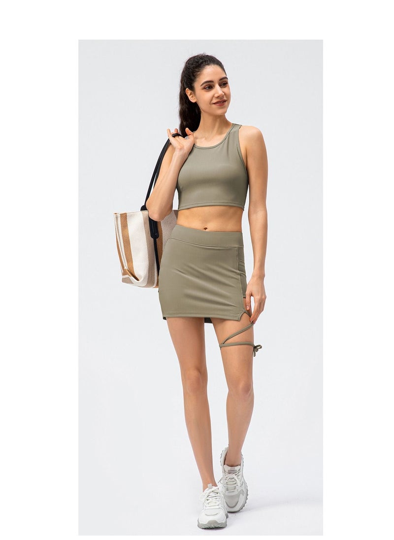 Loquat - Tight sport competition vest left two fake a skort and  proof suit - Image 1
