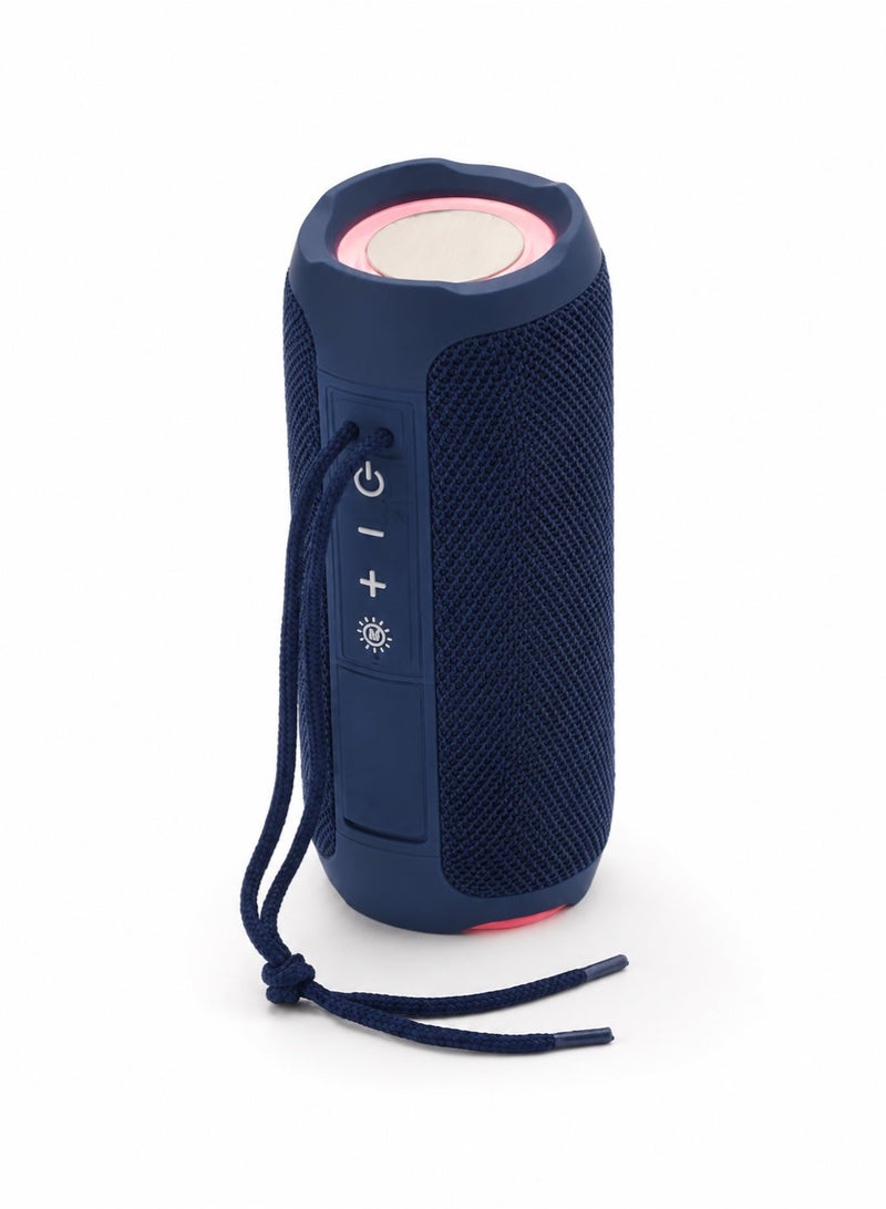 TG-227 Wireless Bluetooth Speaker with RGB LED Light, IPX4 Water Resistant, Blue - Image 1