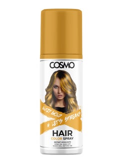 COSMO بخاخ لون الشعر كوزمو جليتسي جولد، 100 مل 