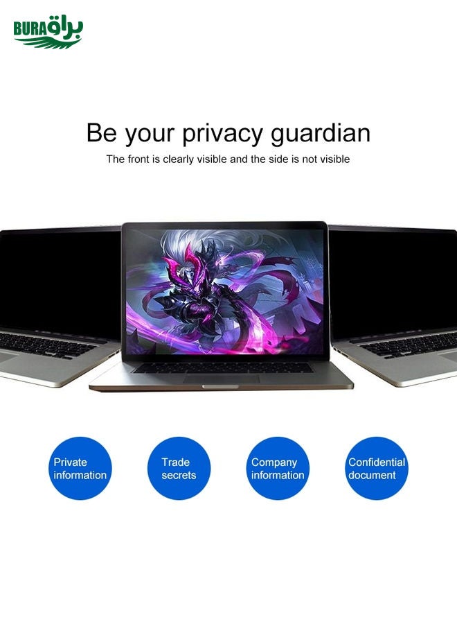 BURAQ 17 inch Laptop Universal Matte Anti-glare Screen Protector, Size: 367 x 229mm  - Image 3