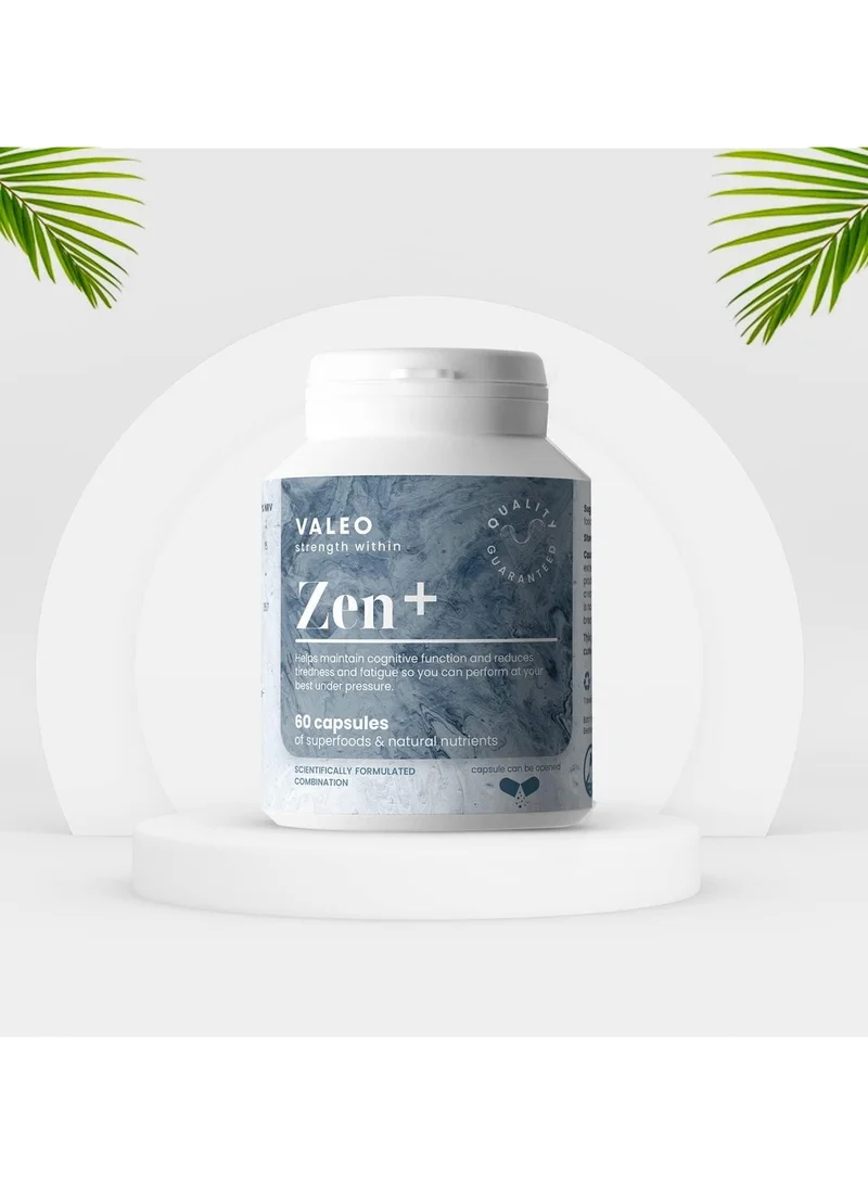 فاليو زين+ | مغنيسيوم + لثيانين + زعفران عضوي + فيتامين ب6 | تركيبة فعّالة لتخفيف التوتر والاسترخاء | 60 كبسولة نباتية | مكمل غذائي خالٍ من الغلوتين، غير معدّل وراثيًا، عبوة من كبسولتين