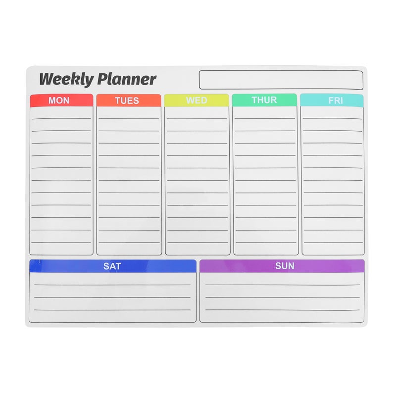 Self Adhesive Dry Erase Board Wall Decal Whiteboard Calendar for Office Organization - Image 1