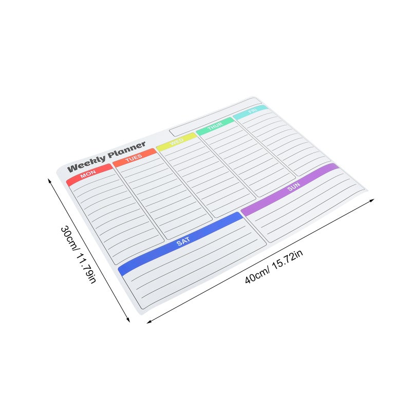 Self Adhesive Dry Erase Board Wall Decal Whiteboard Calendar for Office Organization - Image 2