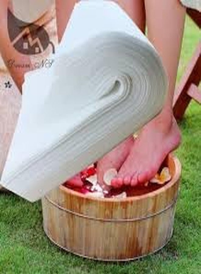 KUDIZE Disposable Non-Woven Water Absorbent, Bath, Face and Body Towel for Travel, Spa, Parlor, Massage, Makeup Removal, Beauty, Hair & Home Care (Size 12 * 12 Inches, Pack of 100) - Image 1