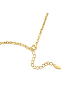 POLICE Saturn Gold-Plated NecklaceMother-of-Pearl Inlays with Crystals for Modern Elegance  - Image 3