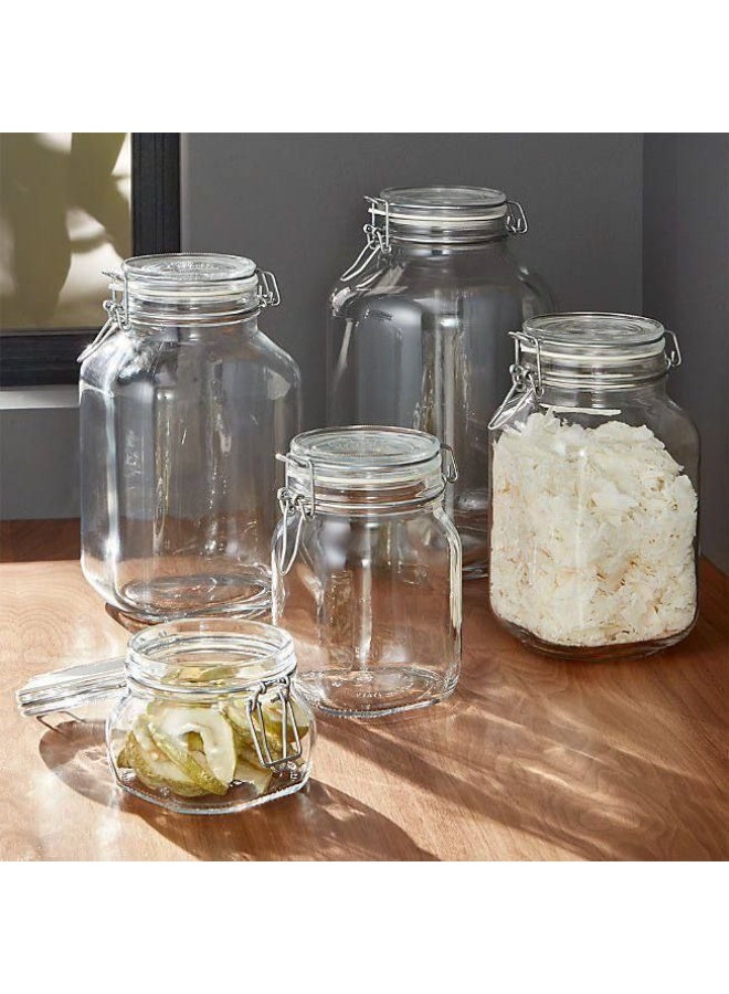 Clip-top jar set