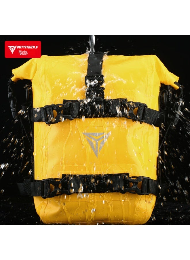 Motowolf Motorcycle Multifunctional Handlebar Bag, Storage Waterproof Bag, Side Bag For Riding, Quick-release Hanging Bag, Motorcycle Equipment - Image 4
