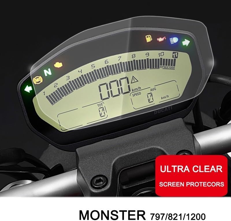 DEMULAX Motorcycle Dashboard Scratch Protection Film - Image 2