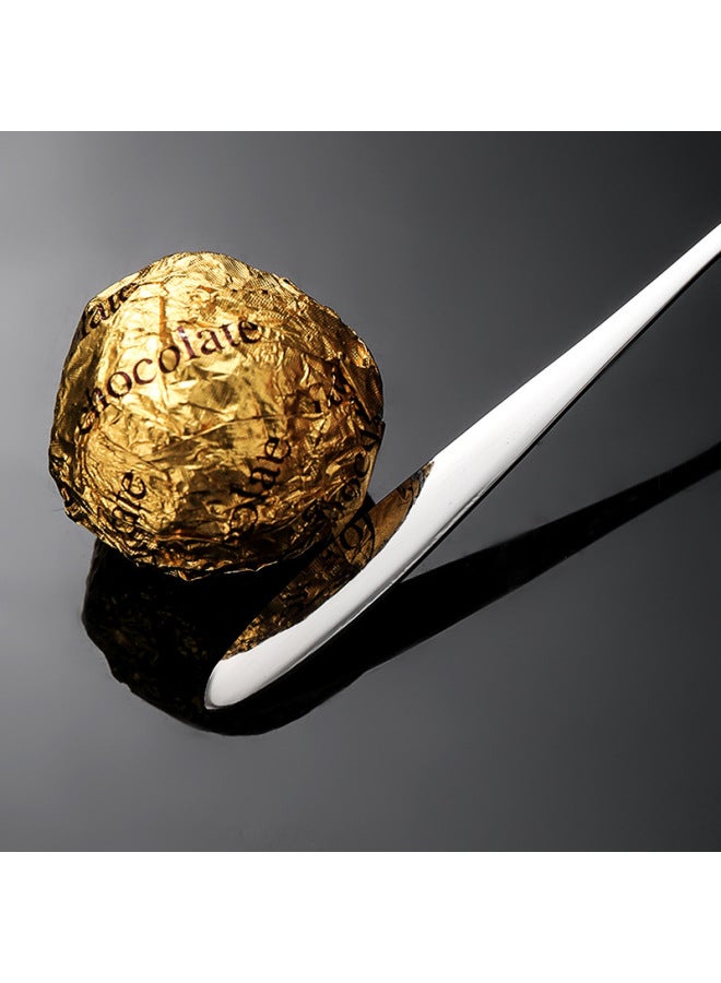 Stainless Steel Fruit Fork Thickened Creative Dessert Fork Cake Fork Two-tooth Golden Fork Dessert Fork Exclusive-Specifications:Refined Polished  - 4 Bags  - Image 5