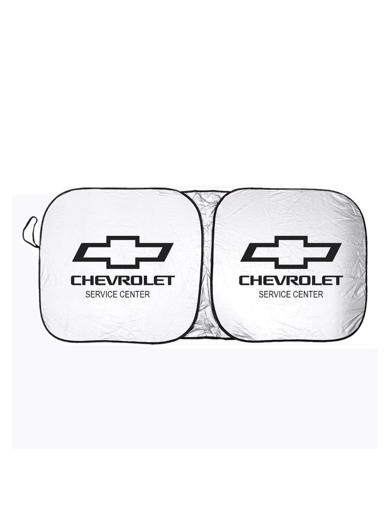 شيفروليه كومبو Buy غطاء حماية من الغبار والأوساخ لمقعد السيارة المريح العالمي ، قطعتان من الأشعة فوق البنفسجية وغطاء الشمس للسيارة وغطاء حماية من الحرارة وقابل للطي - Image 5