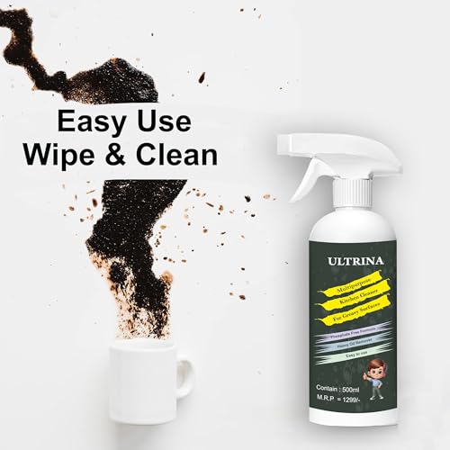 ULTRINA Kitchen Cleaner Spray | Non-Flammable & Nontoxic | Multi-Purpose Spray Suitable For All Kitchen Appliances & Surfaces, Gas Stove, Countertop, Tiles, Chimney, Exhaust Fan And Sink (500 ML) - Image 2