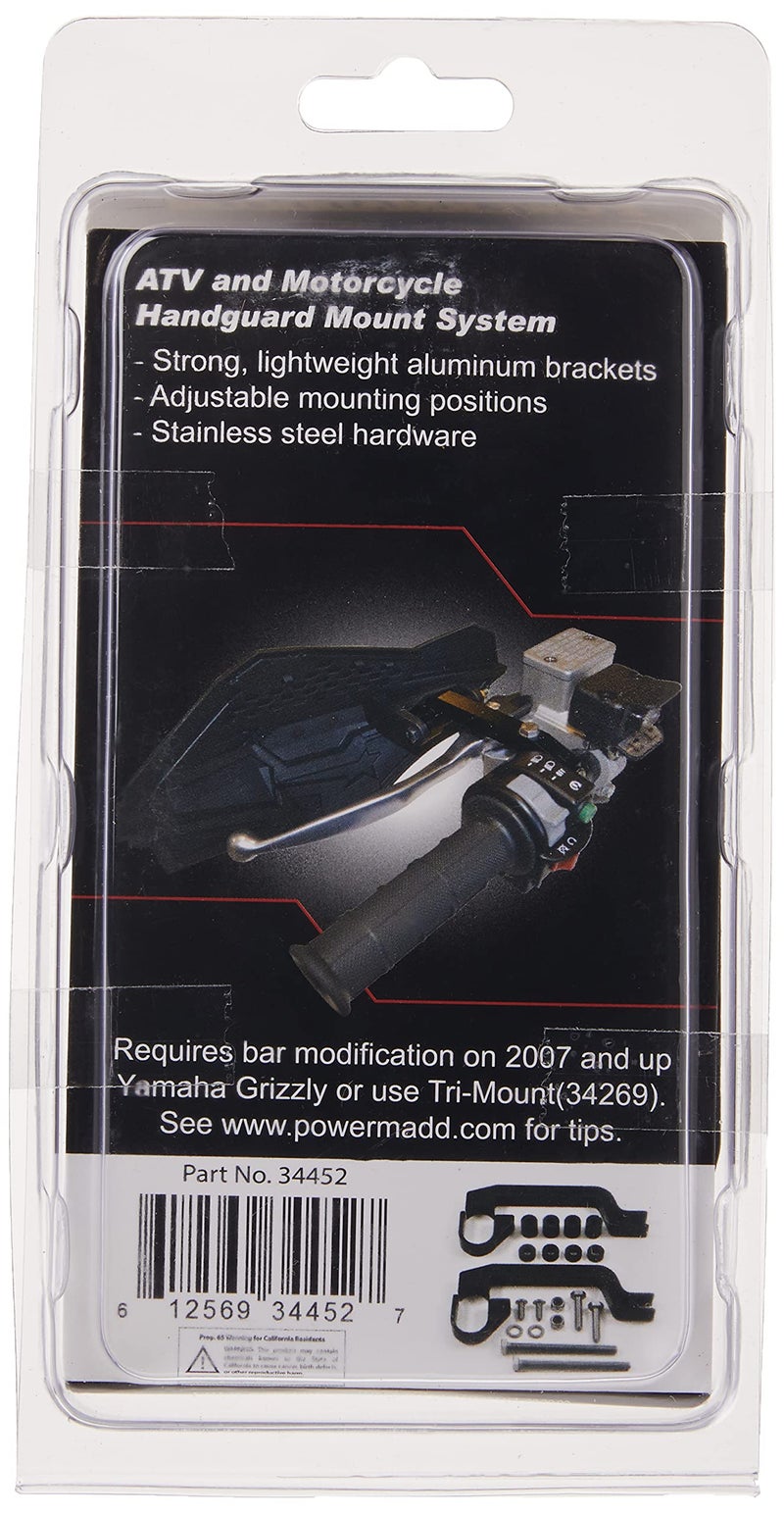 PowerMadd ATV/Motorcycle Mount Kit Sentinel and Fuzion Handguard 34452 - Image 3