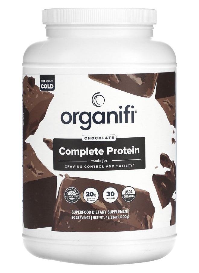 Organifi Complete Protein Chocolate 42.33 oz (1200 g) 