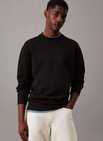 CALVIN KLEIN Relaxed Technical Interlock Sweatshirt