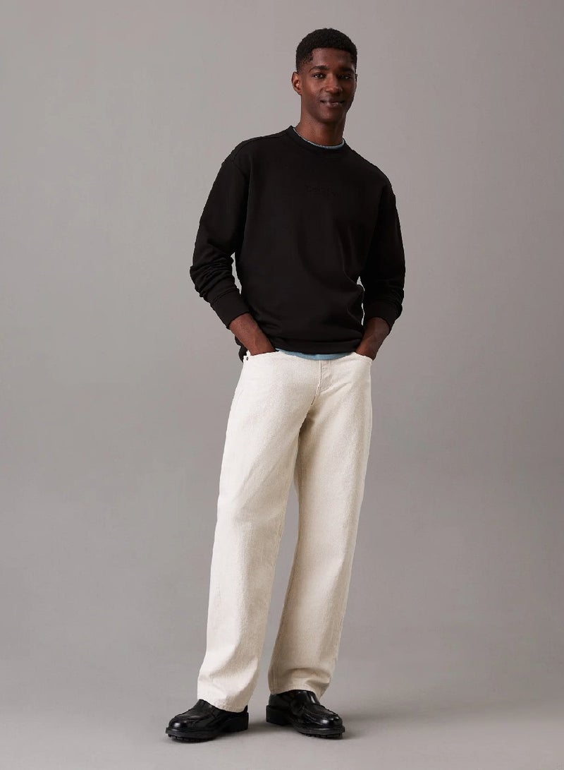 كالفن كلاين سويت شيرت من قماش تقني متشابك بقصة مريحة - Image 4