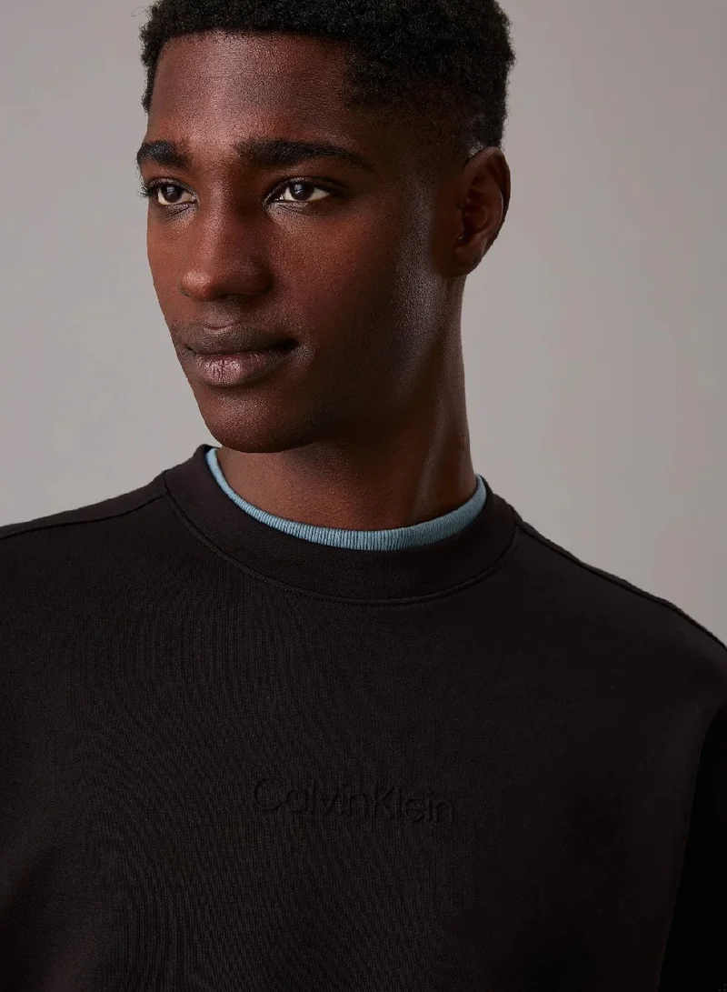 CALVIN KLEIN Relaxed Technical Interlock Sweatshirt
