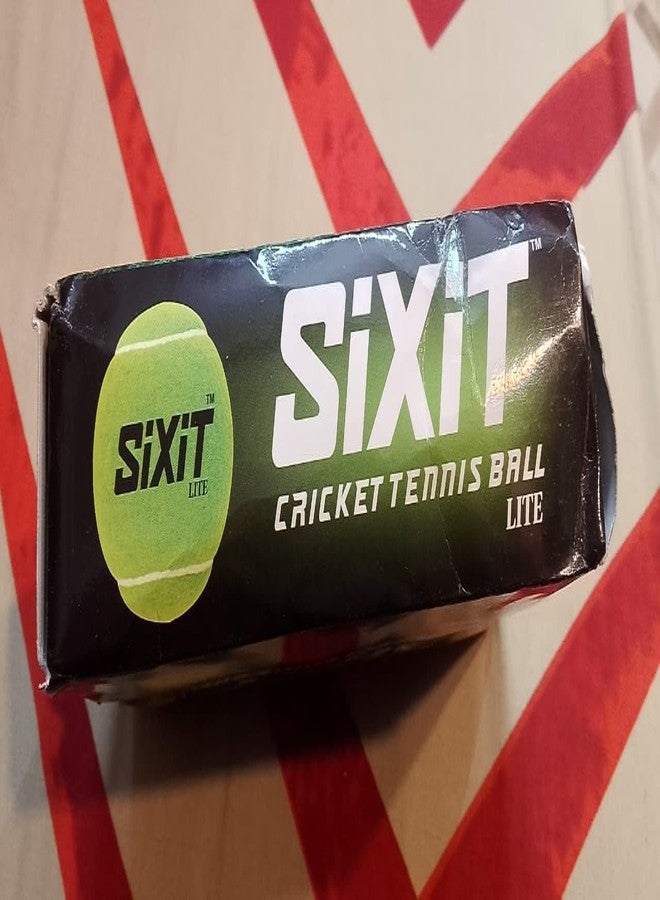 Sixit Green Cricket and Tennis Balls (Pack of - 6) - Image 3