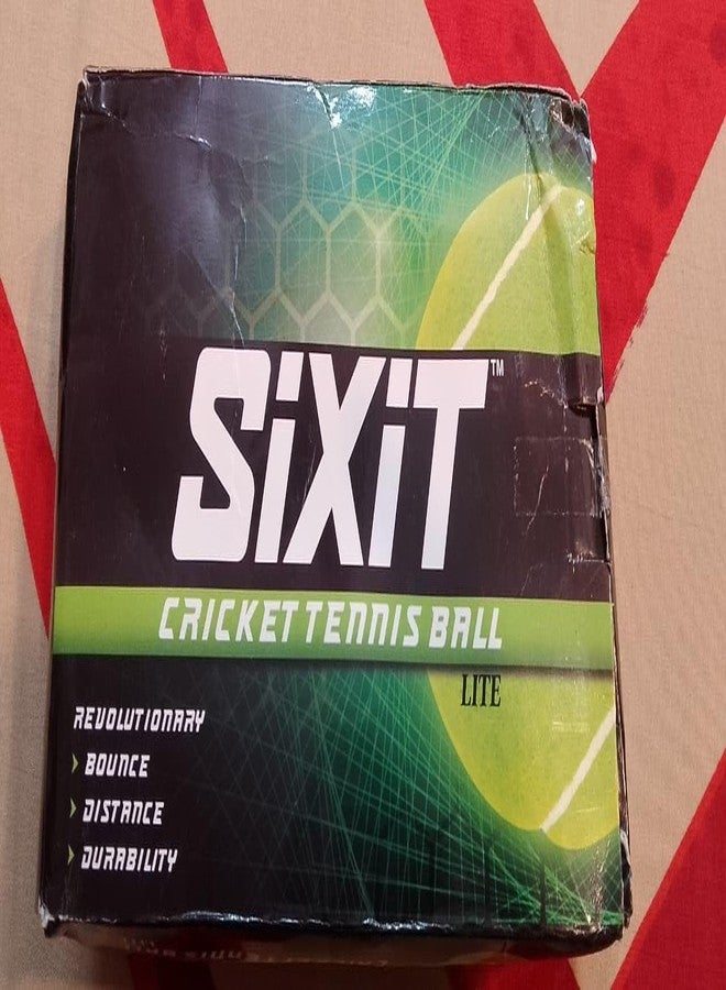 Sixit Green Cricket and Tennis Balls (Pack of - 6) - Image 1